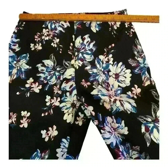 Time and Tru Women's Floral High Rise Skinny Jegging Pants Size 8 refer to pics - Picture 2 of 7